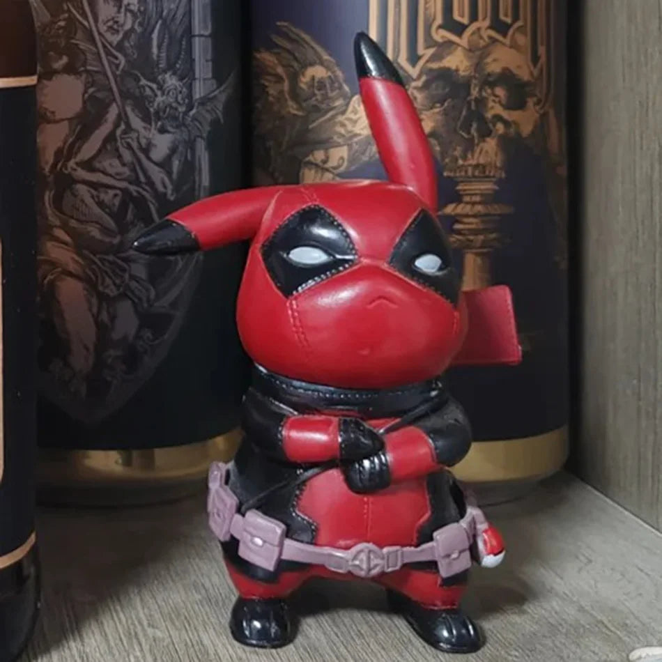 12cm Pokemon Anime Figure PVC Pikachu Cosplay Deadpool Cartoon Action Figures Kawaii Model Collection Ornaments Kids Toys Gift