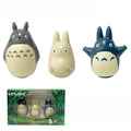 3pcs Vinyl Doll Set Studio Ghibli Tumbler Q Version My Neighbor Totoro No Face Desktop Decor