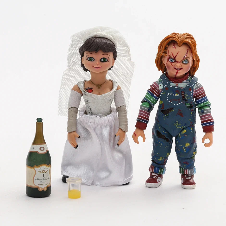 NECA Ultimate Bride of Chucky & Tiffany 7" Horror Action Figure 2-Pack