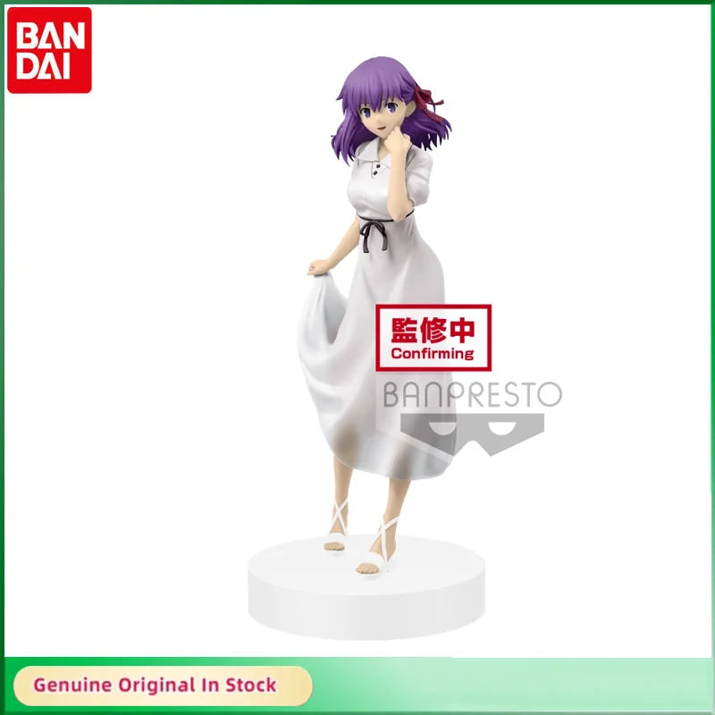 Bandai Original FGO EXQ Fate/stay Night Matou Sakura Heaven's Feel Anime Action Figure Model Hobbies Collectible Gift