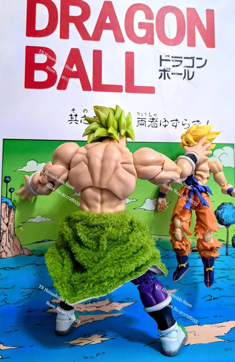 1/12 Scale Super Saiyan Broli Anime Soldier Deep/Green Mini Hemline Toys Accessory For Dragon Ball 6" Shf Figure Decoration