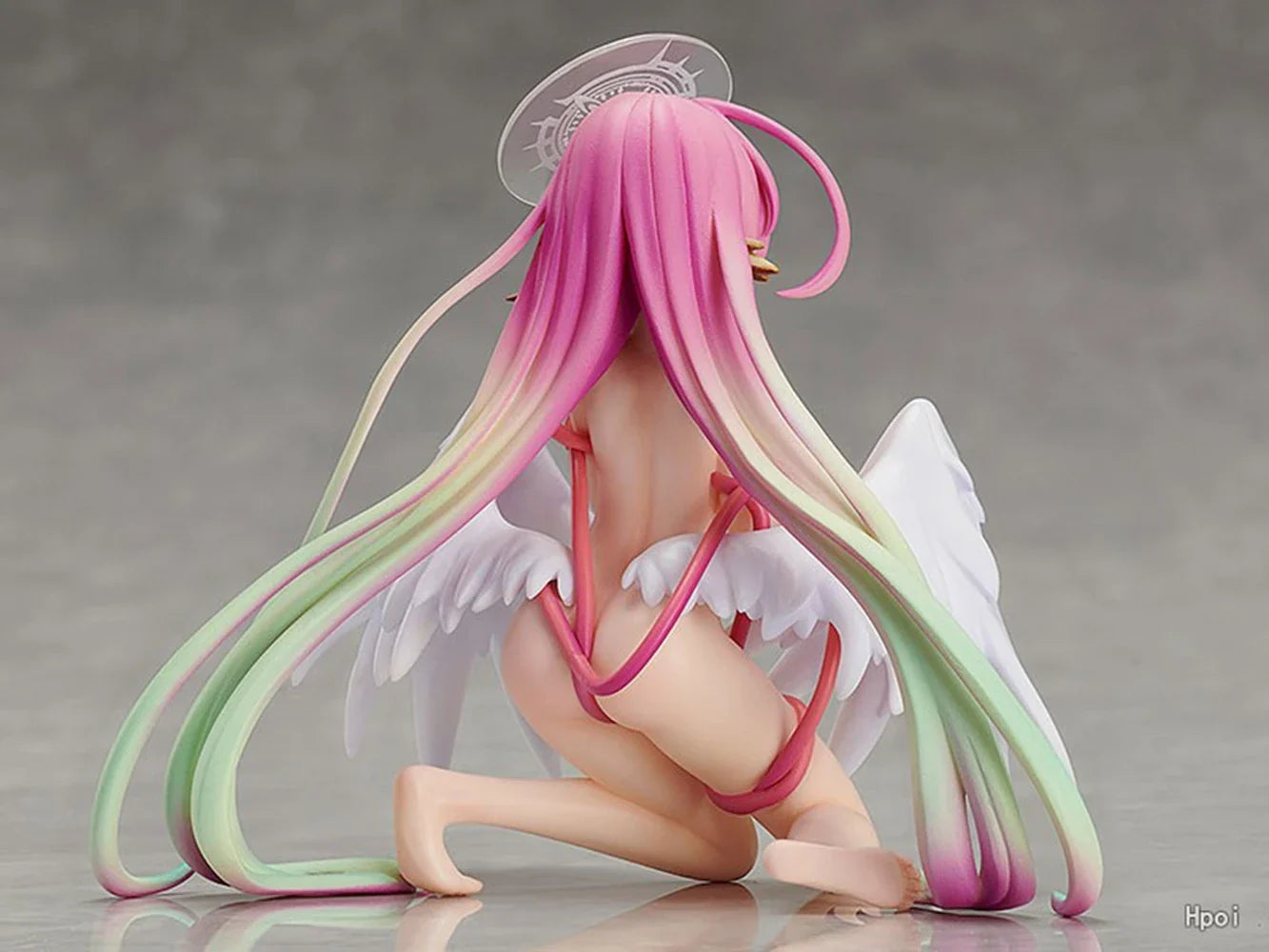 15CM Anime NO GAME NO LIFE Jibril Figure Elf Water Formula Shampoo Kneeling Model Toy Gift Collection Action Figure PVC