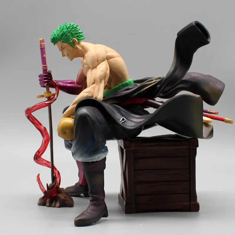 One Piece Zoro 15cm Figures Roronoa Zoro With 2 Heads Anime Figurine Pvc Statue Model Desk Collection Doll Decoration Toys Gifts