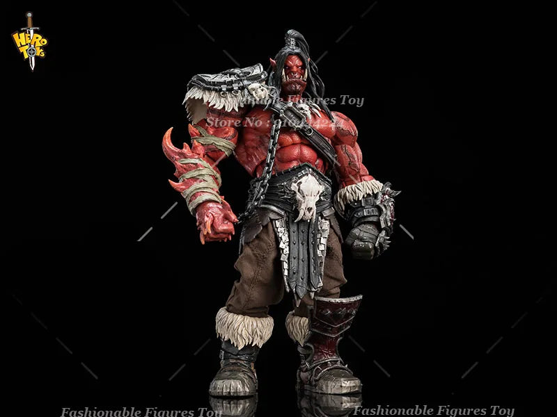 Hero Toys 1/10 Scale ‌Grommash Strong Orc Battlefield Tribal Leader Full Set 21Cm Action Figure Model Best Fans Collectible