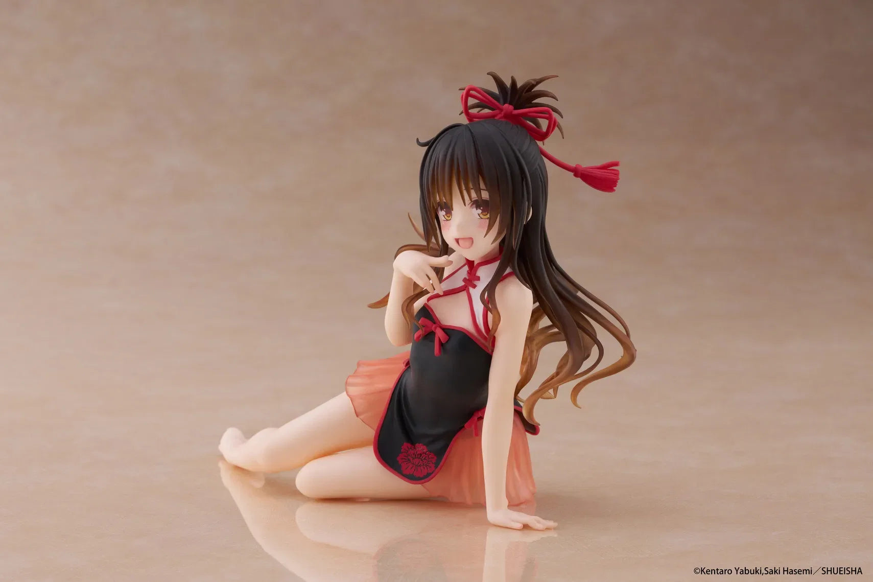 In Stock TAITO Desktop Cute Yuuki Mikan Cheongsam Doll Ornaments Anime Action Figure Toy Gift Model Collection