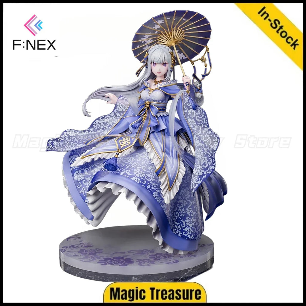 【In Stock】Original F:NEX Re: ZERO - Starting Life in Another World Emilia Hanfu 1/7 Scale Figure Toy Gift