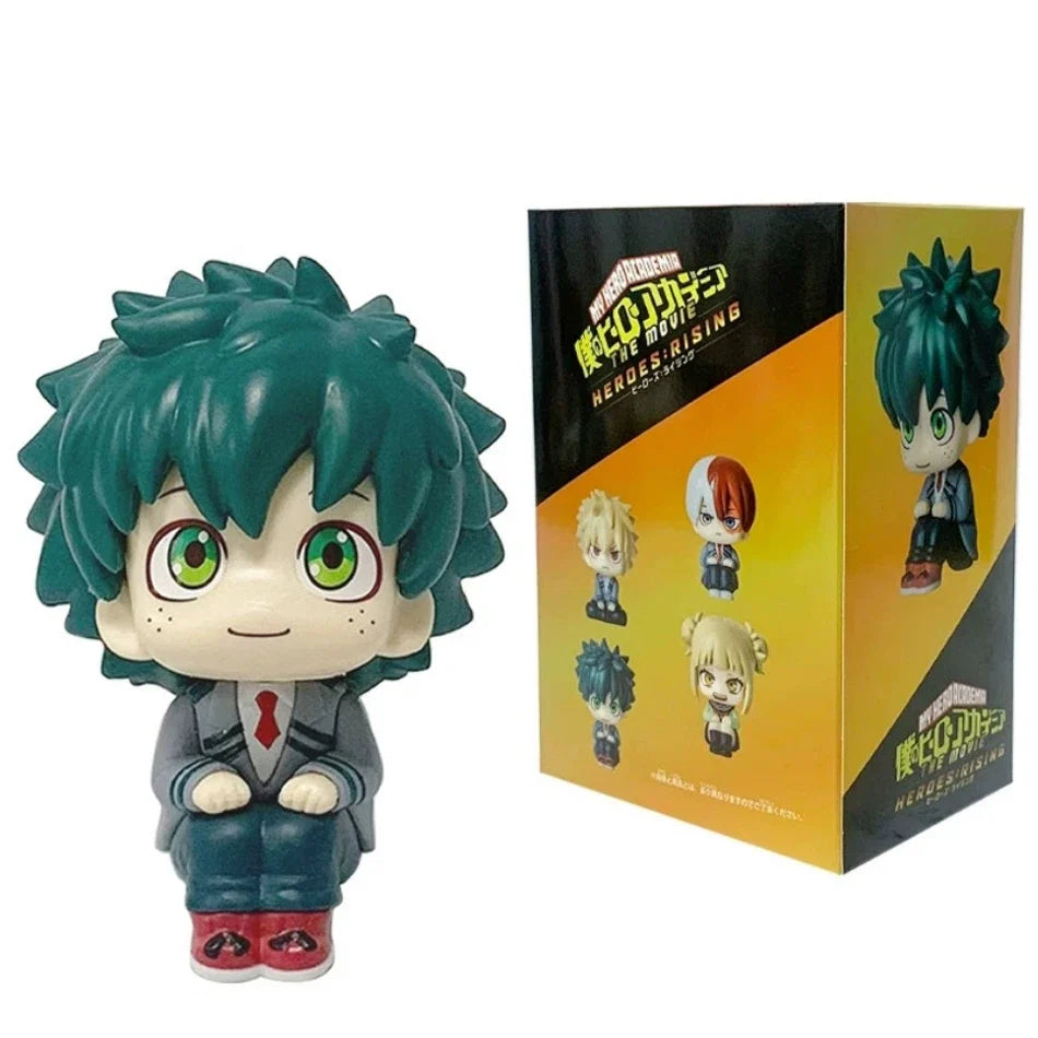 10cm boku no hero academy anime figure midoriya izuku action figure bakugo katsuki/todoroki shoto statuette pvc collection toys