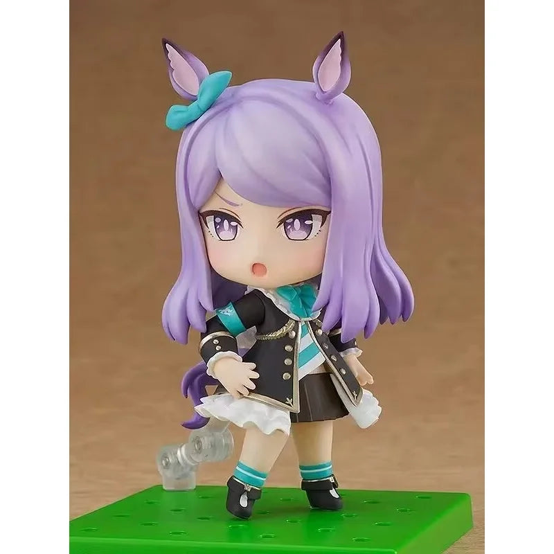 Anime Uma Musume Chibi Nendoroid Tokai Teio Gold Ship Face-Swappable Q Version Figure Desktop Decoration Collectible Model Gifts
