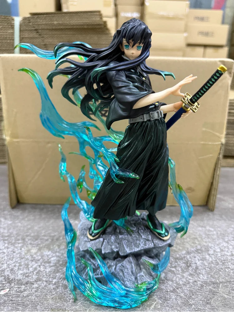 2025 New In Stock Demon Slayer Anime Figures Tokitou Muichirou Figure Pvc Statue Collectible Model Desk Decoration Toys Gifts