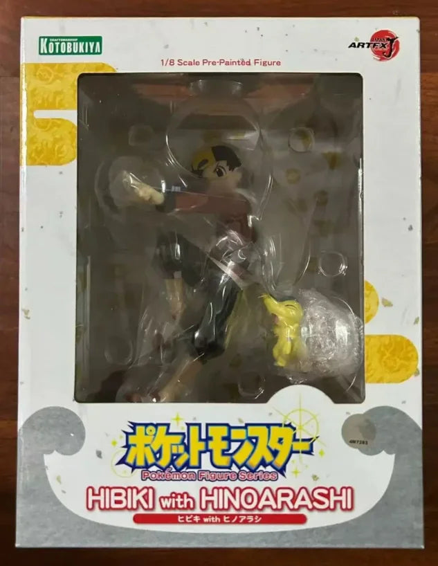 Original Kotobukiya 1/8 ARTFX J Pokemon Series Red with Charmander In Stock Anime Action Collection Figures Model Toys