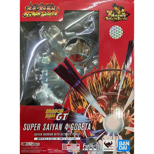 100%Original in Stock Bandai Figuarts ZERO Dragon Ball Super Saiyan 4 Gogeta Anime Character Assemble Toy Model Collection Gift