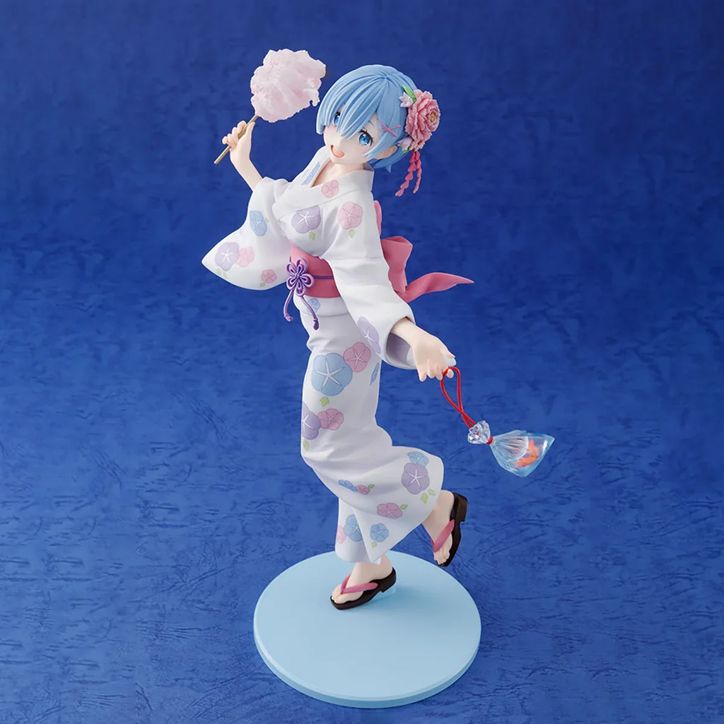 In Stock Original Claynel Kadokawa Prepainted KDcolle Re:Zero Kara Hajimeru Isekai Seikatsu Rem Yukata Ver. Anime Figure Model