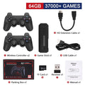 58,000 Games GD10 Plus Game Stick 4K HD Video Game Console 2.4G Double Wireless Controller Game Stick For N64/PSP/PS1/GBA