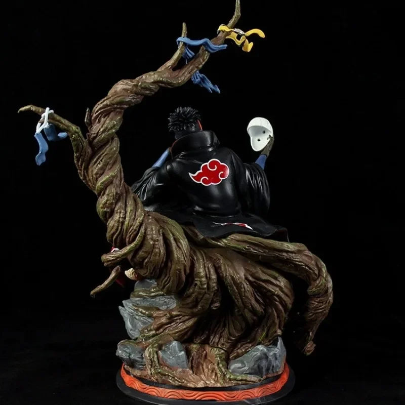 32cm Akatsuki Tobi Uchiha Obito NARUTO Animation Peripherals PVC Model Large Statue Ornaments Collection Figure Cool Craft Toy