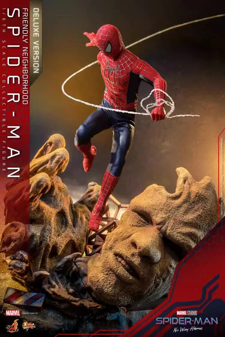 Original Hot Toys Tobey Spiderman Action Figure 1/6 Spider-Man No Way Home Tobey Maguire Statue Collection Spider Man MMS661