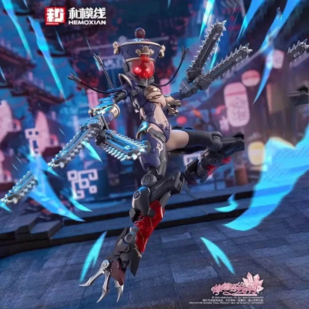 Genuine Original Figure Model Kits Hemoxian 1/12 Anime Figures JS-009 Jiulian Full Action Model Toys Gift for Christmas Kids