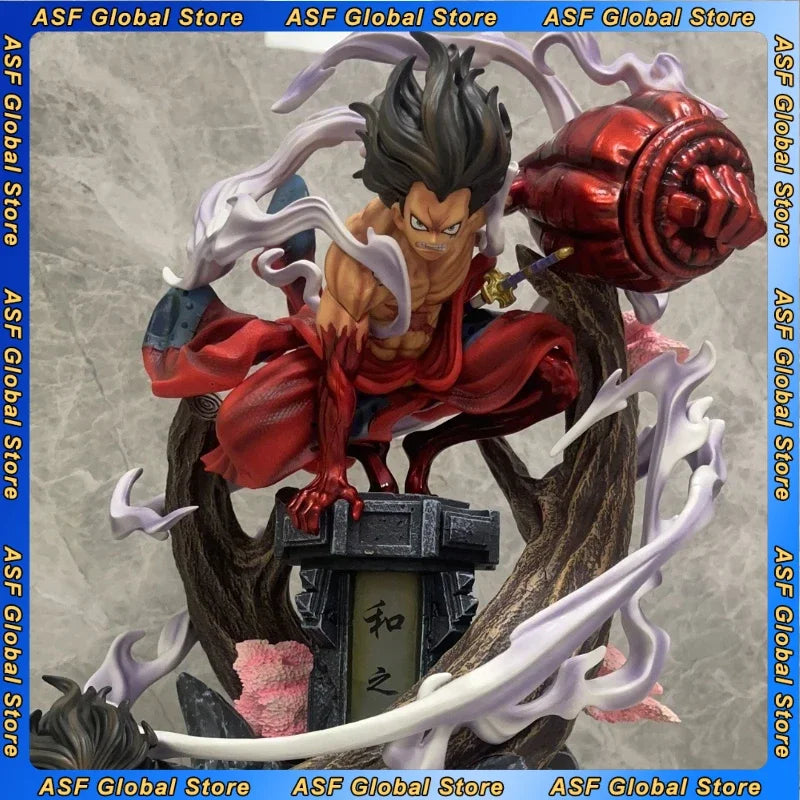 40cm New ONE PIECE Anime Figure Monkey D. Luffy Peripherals PVC Model Glow Scene Statue Decoration Ornaments Birthday Gifts Toys