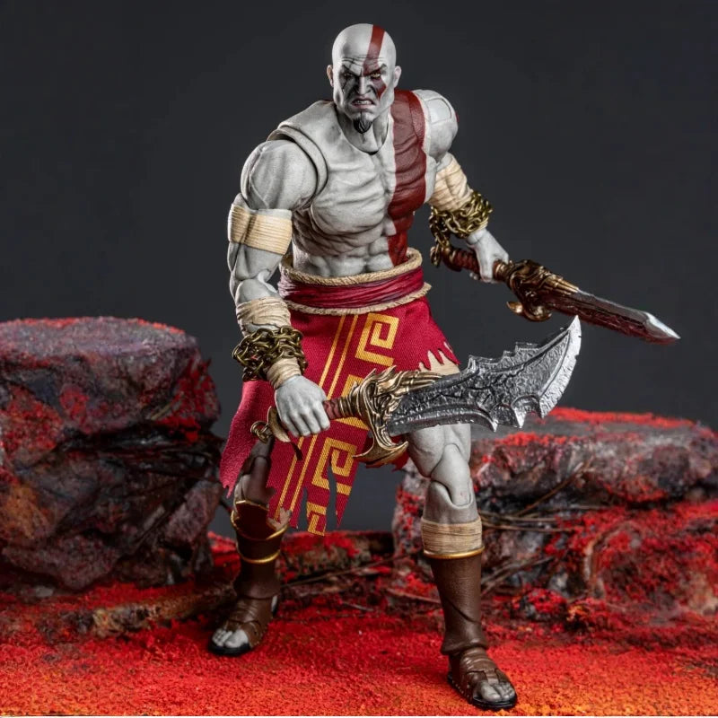 Sigma Studios God Of War Godslayer Kratos Action Figure GOW01A Original Collectible PVC Model Poseable Toy Gift Accessories Set
