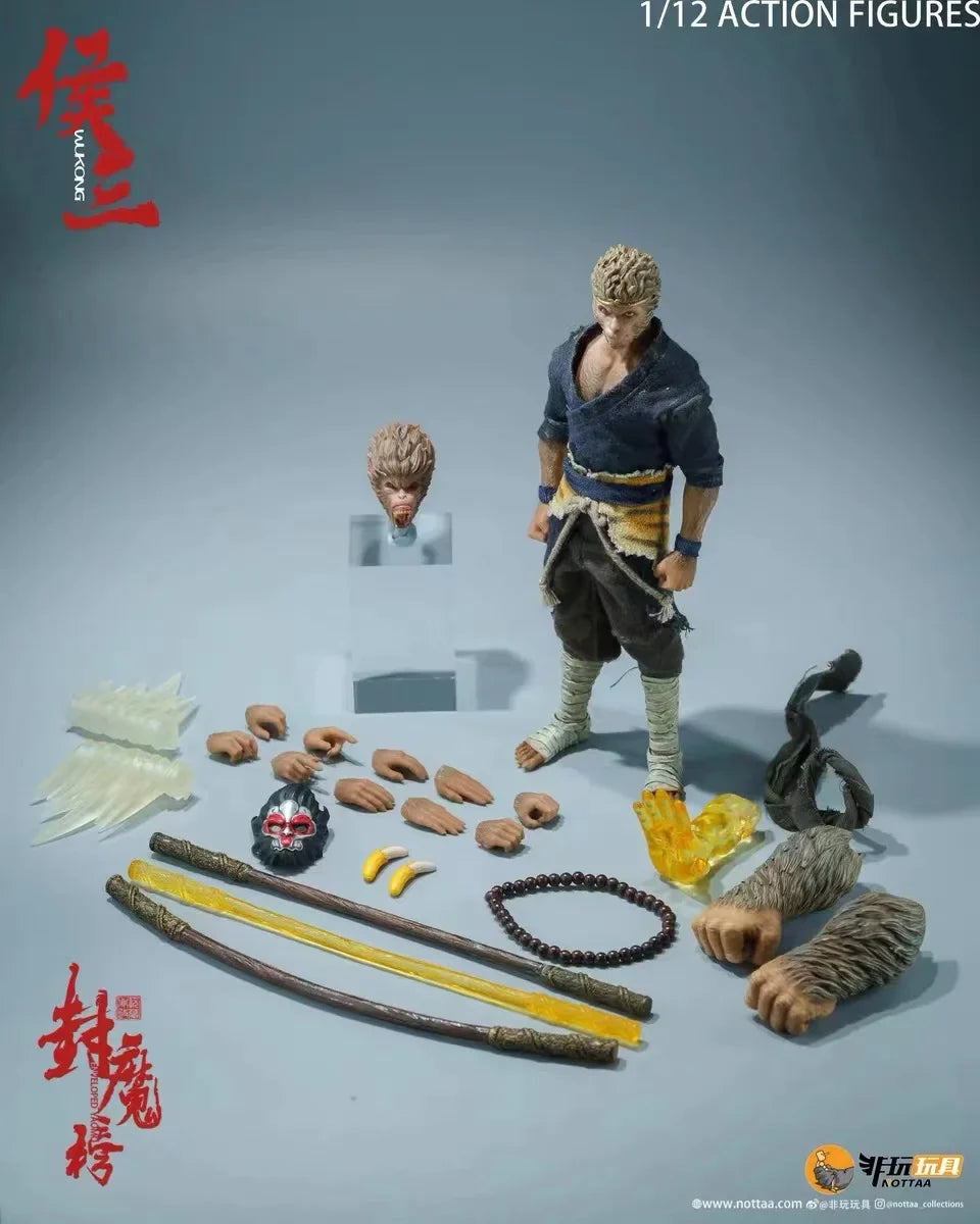 1/12 Maßstab Versiegelung Dämonenliste Yan Xiaoxia Nu Liang Hou San Chinesischer Mythologischer Rittergeist Japanischer Samurai 6 Zoll Actionfigur