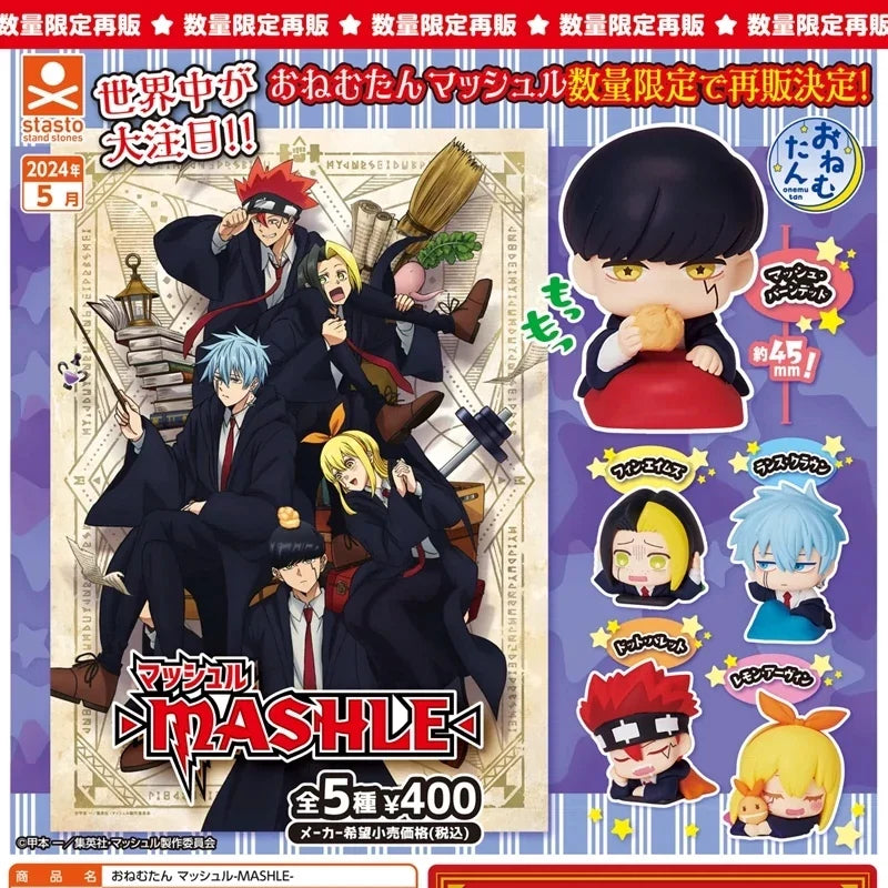 5PCS/Set Anime Mashle: Magic and Muscles PVC Model Doll Lance Crown Barrett Lemon Irvine Mash Burnedead Figure Toy