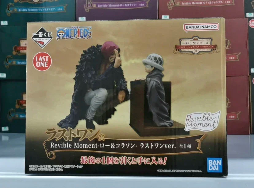 Bandai Original One Piece Anime Figure Ichiban Kuji Four Emperors Straw Hat Luffy Law Corazon Robin Olvia Yamato Toys Gifts