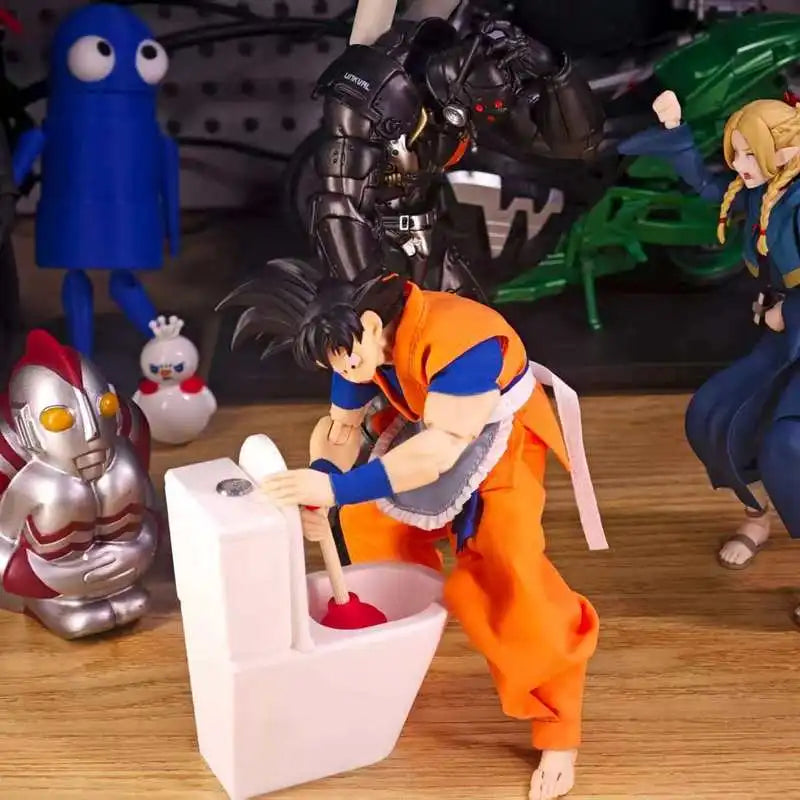 For Dragon Ball Clothes Series Figures Goku Daoist Robe Orange Uniforms Training Suit Goku Clothes Accessories Shf Toy No Figure