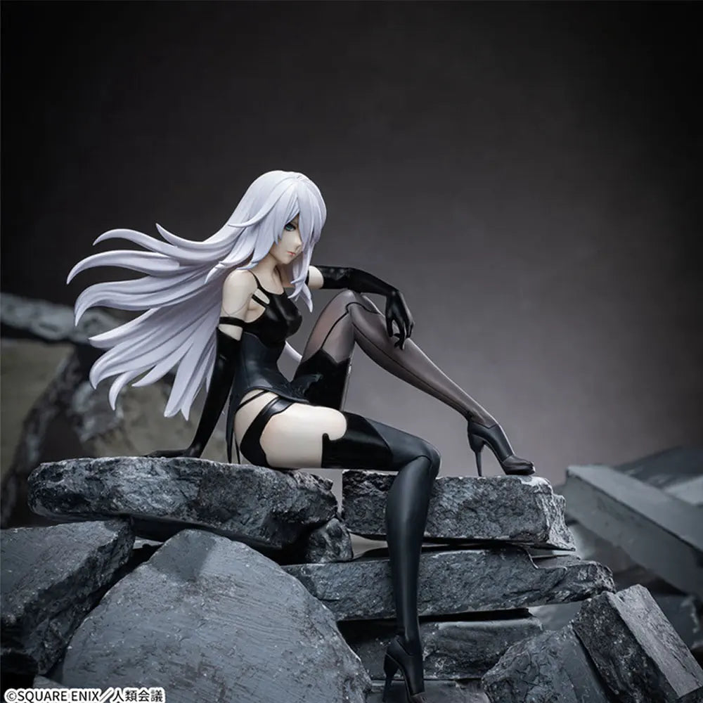 15CM Anime NieR:Automata Figure A2 Seated Instant Noodle Press Anime Model Toy Gift Collection Decorative Ornament PVC