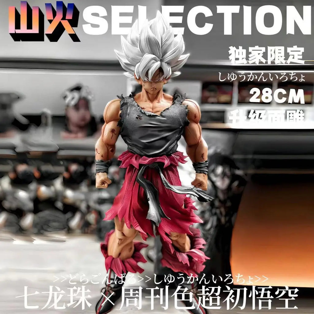 28cm/11.02inch Anime Dragon Ball Son Goku Figure Super Saiyan Action Figures Pvc Goku Statue Collection Toys Gifts