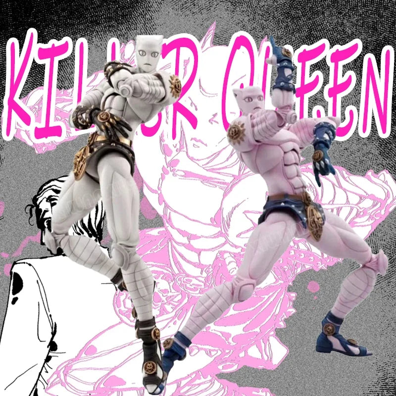 Jojo'S Bizarre Adventure Jojo Kira Yoshikage Killerqueen Anime Action Figurines Fashion Desktop Ornament Boy Toy Surprise Gifts