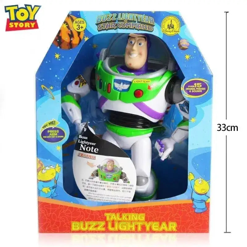 30cm Disney Anime Pixar Toy Story 4 Buzz Lightyear Talking Action Figures Cloth Body Model Doll Limited Collection Toys Gift New