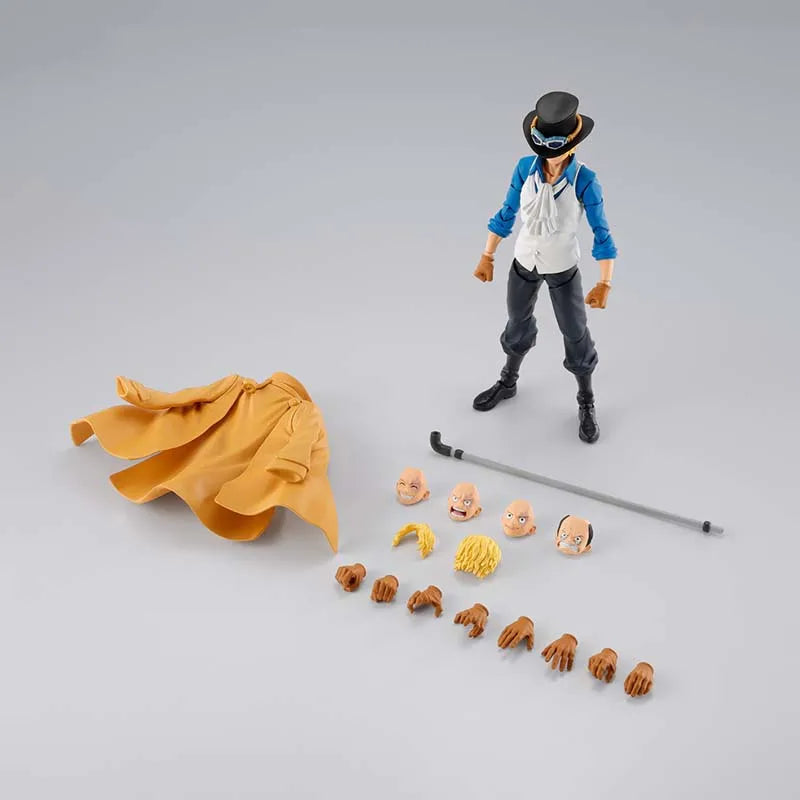 Bandai One Piece Anime Figure SHF Sabo Luffy Romance Dawn Nami Zoro Gum Option Parts Shanks Action Figures Toys For Boys Gift