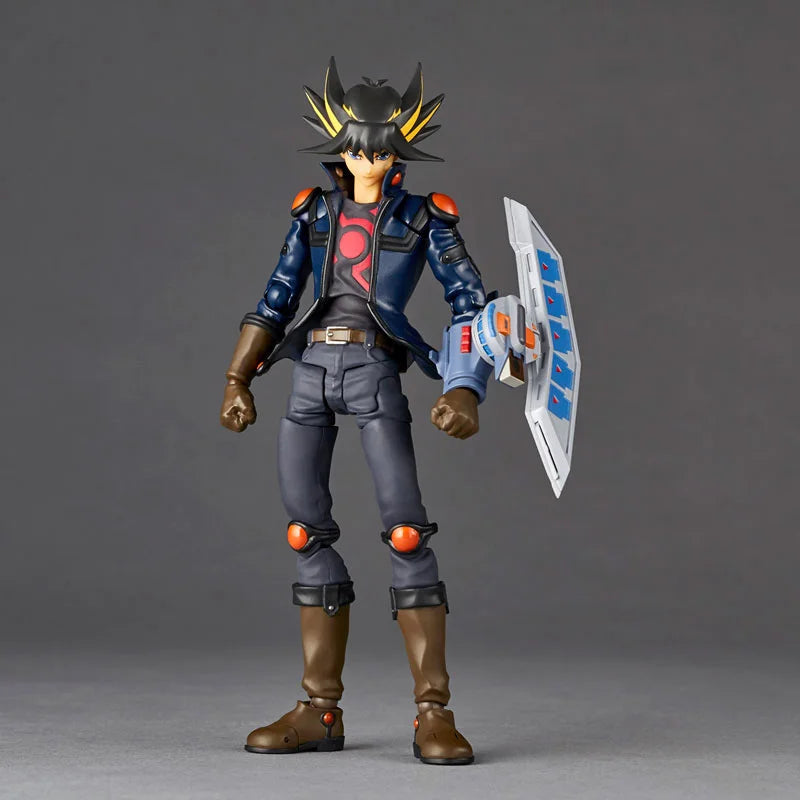 100% In Stock Original KAIYODO Revoltech Yu Gi Oh  5D's Yusei Fudo Anime Action Collection Figures Model Toys