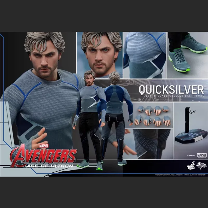 Original HOTTOYS 1/6 MMS302 Avengers 2 Pietro Django Maximoff Actionfigur Modellspielzeug 30CM Sammlerstück Ornament Geschenk
