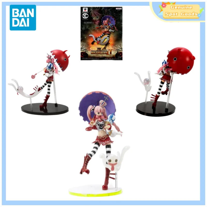 Genuine Bandai One Piece SCultuers Big The Top War Perona Anime Action Figures Model Toys Collectible Gift for Toy Hobbies Kids