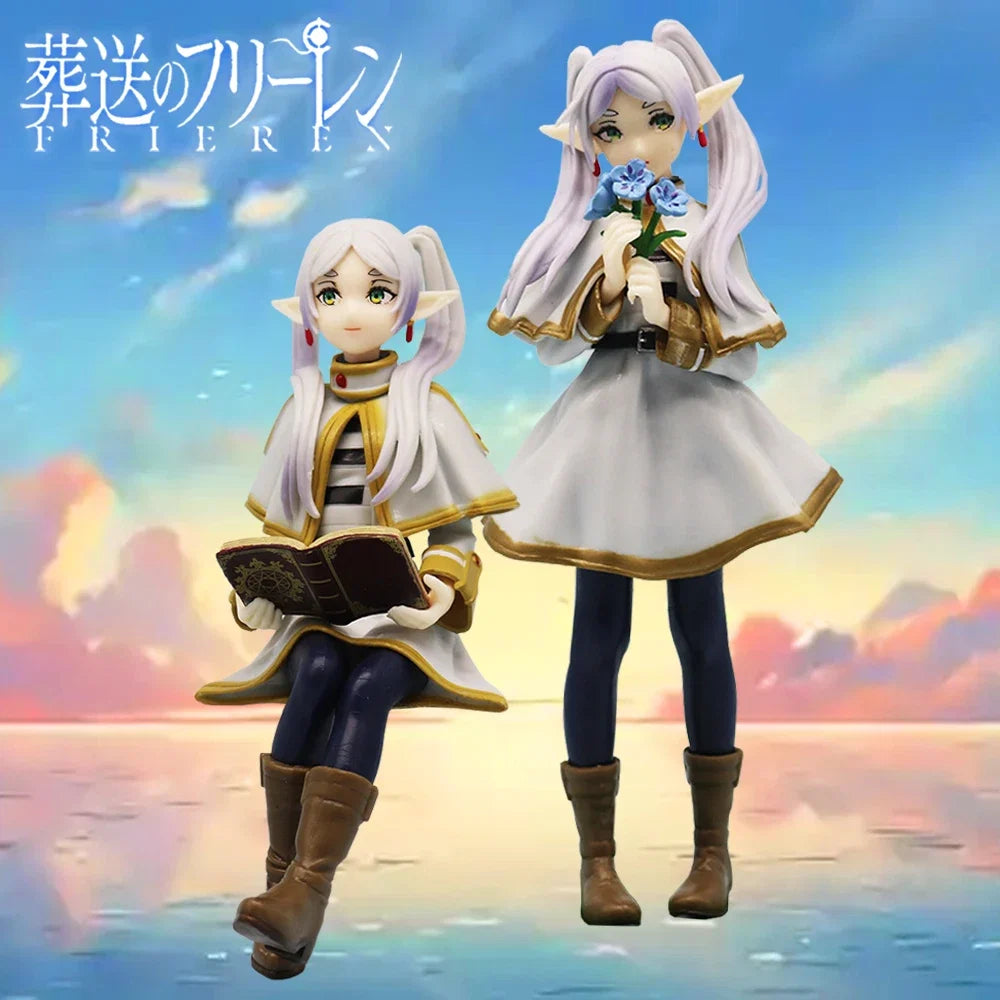 Anime Noodle Stopper Sousou no Frieren Q Version Anime Girl Figure Frieren Beyond Journey's End Action Figure PVC Model Toy Gift