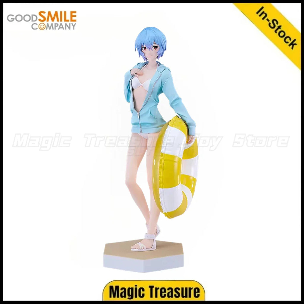 ã€In stockã€‘Original GSC BEACH QUEENS PUP  S -EVA REI AYANAMI Figure Toys Gifts