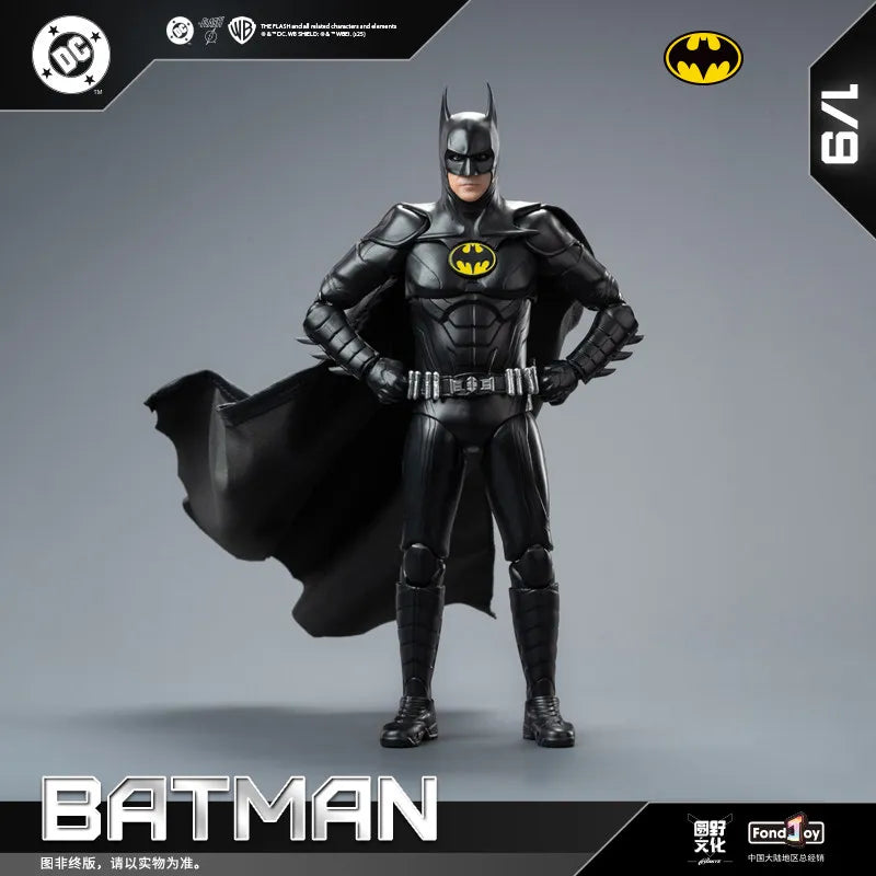 New FondJoy Keaton Batman Figure DC Justice League Figures Detective Comics 1/9 BATMAN KEATON PVC Joint Movable Model Kid Toy
