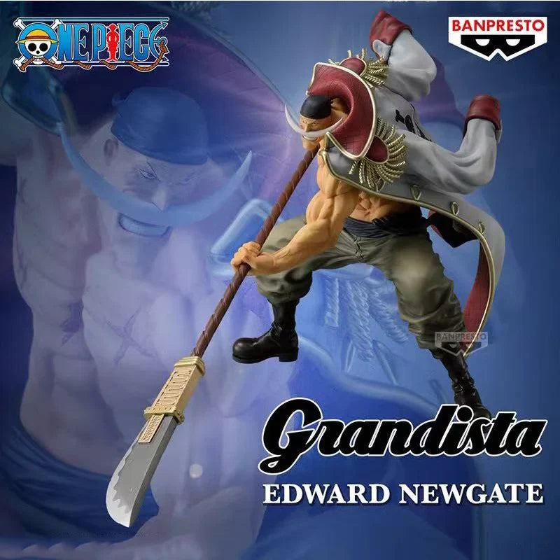 Original auf Lager Bandai One Piece Grandista limitierter Whitebeard Anime-Charakter bewegliche Puppe Modell Spielzeug Kindergeschenk