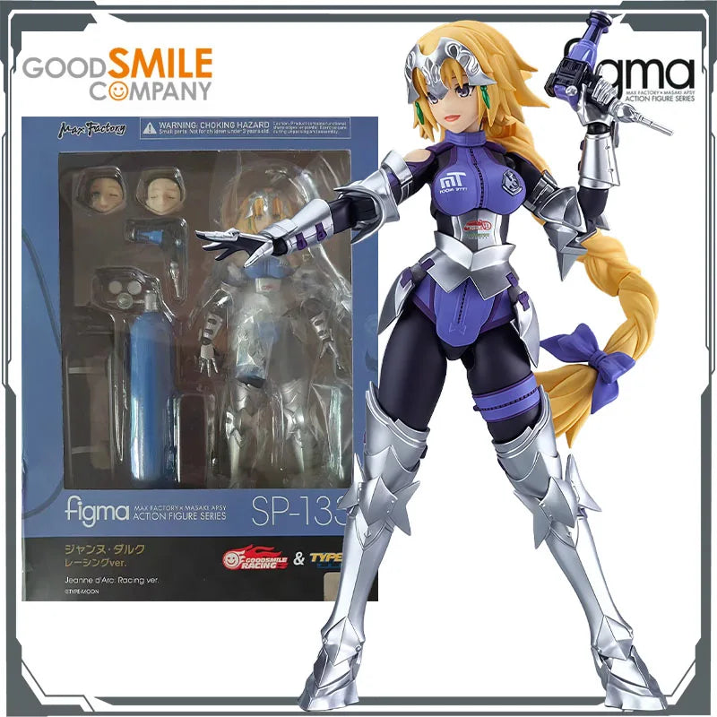 GSC Original FIGMA Jeanne D'Arc Racing Girl Ver. Anime Actionfiguren Spielzeug für Jungen Weihnachtsgeschenk Sammlermodell Ornamente