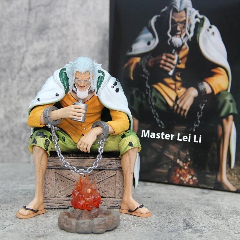 Anime One Piece Silvers Rayleigh Action Figures Pvc Model Statue Room Collection Decoration Ornament Toys Birthday Gifs