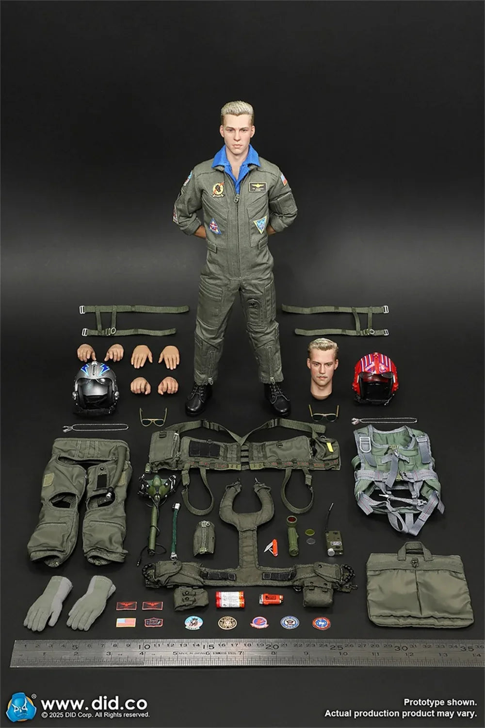 In Stock DID MA80182 1/6 Scale American F14 Pilot Male Soldier Nick Full Set For 12inchs Action Figure Collectible Model Toys