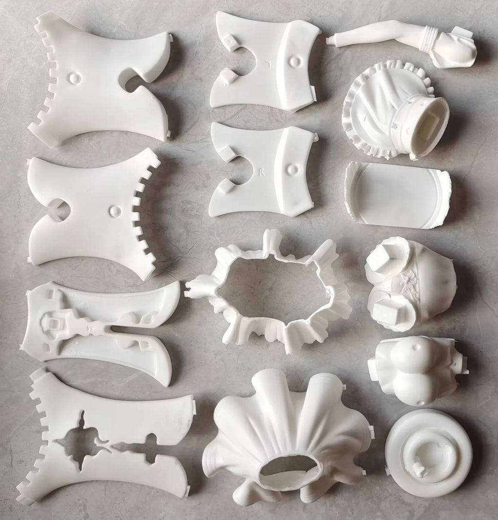 1/4 Anime Mash Kyrielight Fate/Grand Order Shielder Kit kawaii Resin GK DIY White Assembly GK Model Statue Toys doll Collection