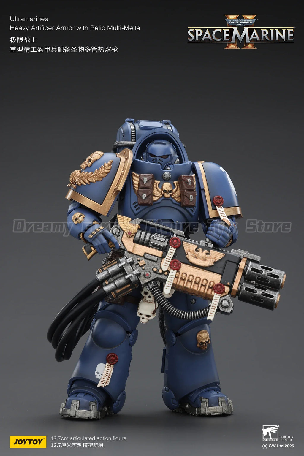【In Stock】JOYTOY Warhammer 40K Ultramarines Heavy Artificer Armor with Relic Multi Melta 1/18 Action Figure Model Collection