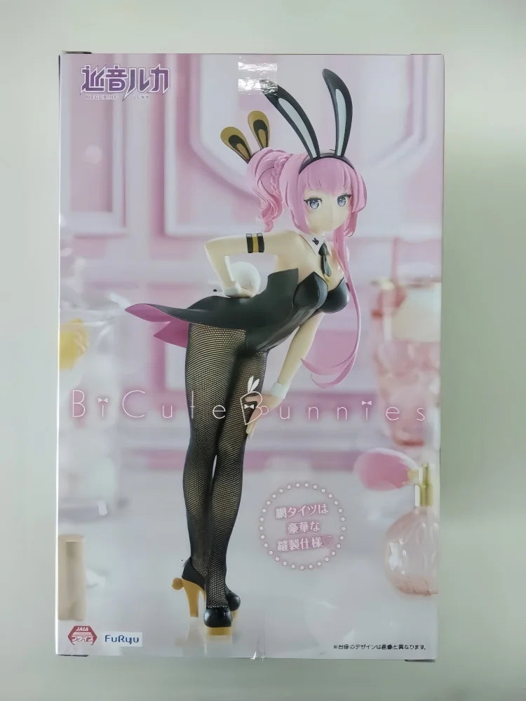 Original FURYU BiCute Bunnies Megurine Luka PVC 28CM Anime Figures Action Figure Model Desktop Decoration Toy