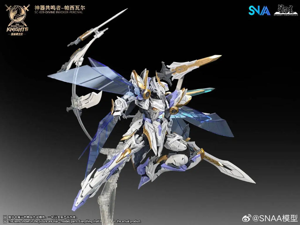 New Original SNAA HG 1/144 SC-009-DIVINE INVOKER-PERCIVAL Model The Round Table Knights Action Figure Collection Model Toy Gifts