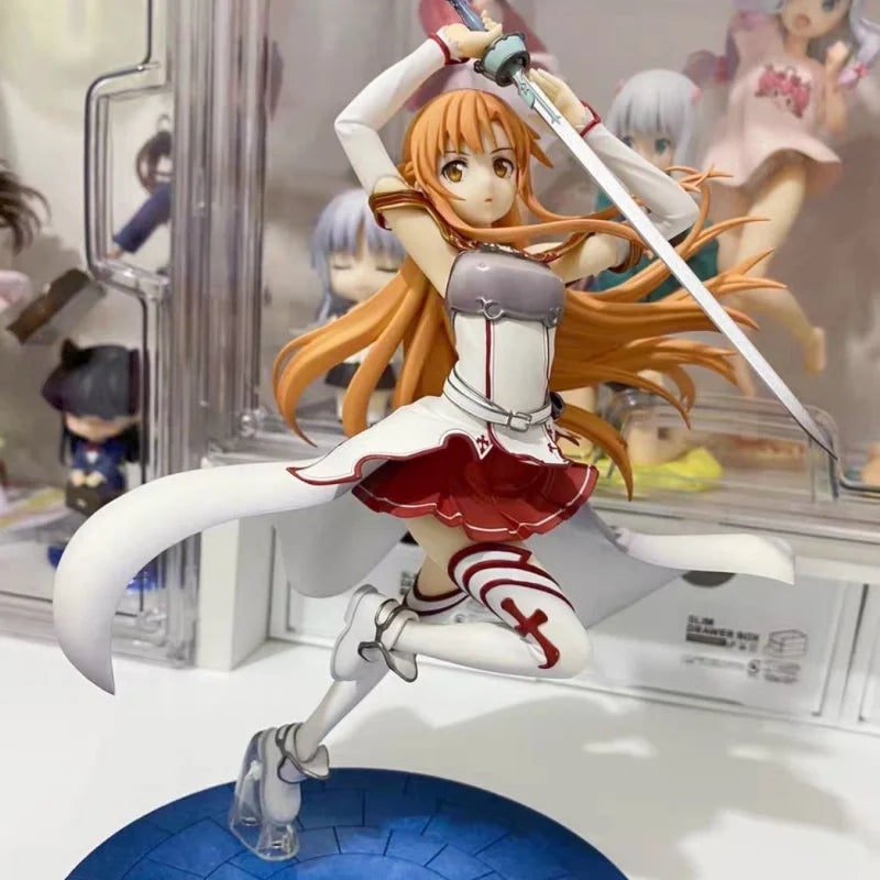 Anime Sao Yuuki Asuna Knights Of The Blood Ver. 1/8 Scale Pvc Action Figure Statue Model Toys Collection Doll Collectible Gifts