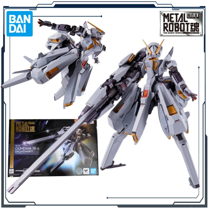 BANDAI Original METAL ROBOT SPIRITS ＜SIDE MS＞ GUNDAM TR-6[WOUNDWORT] Mech Product Figure Toys for Boy Gift Collectible Ornaments