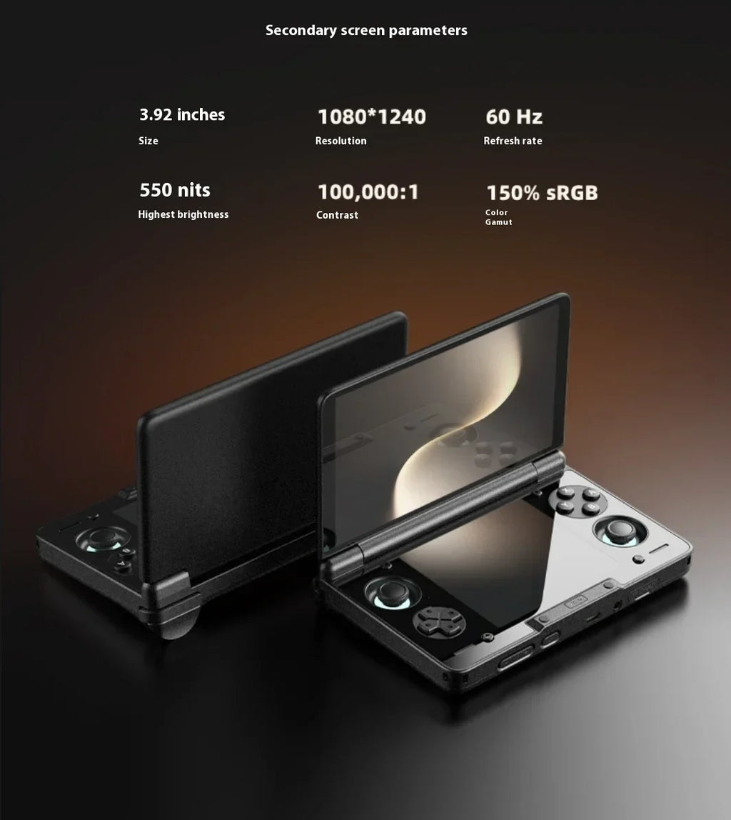 Original AYN Thor 6'' OLED Dual Screen Gaming Handheld Qualcomm Snapdragon CPU 6000mAh Battery Android13 Hall Stick Gam