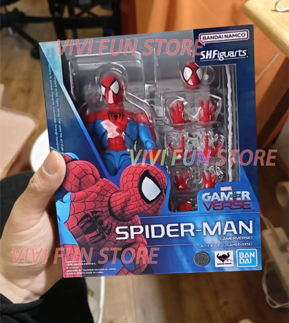 In Stock BANDAI SHF GAMERVERSE SPIDER-MAN Movable Model Toys S.H.FIGUARTS