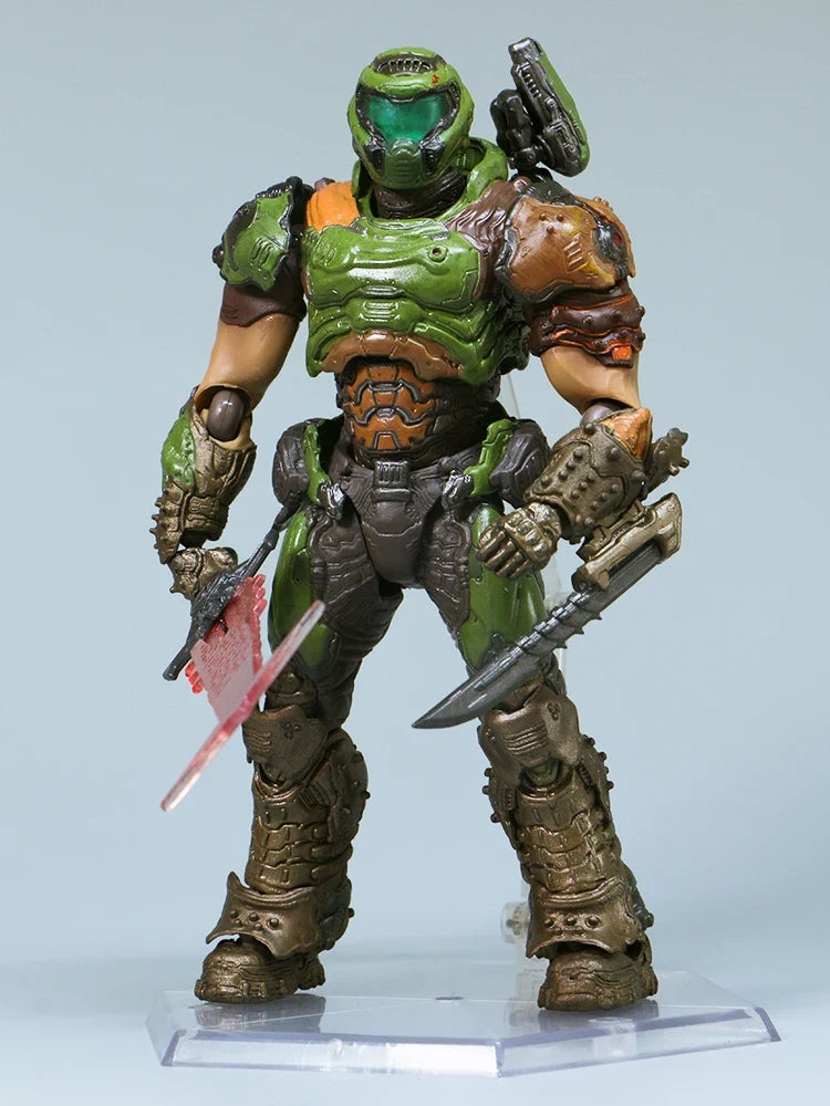 Action Figure Doom Figma Doom Eternal Sp-140 Doom Guy Doom Slayer 1/12 16cm Collection Game Model Statue Anime Movable Toy Gift